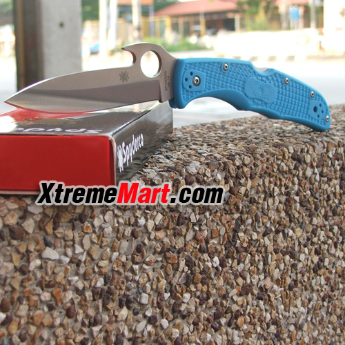 มีดพับ Spyderco Endura4 C10 PGYW Emerson Opening VG-10 Blade Tactical Folding Knife (สีฟ้า)