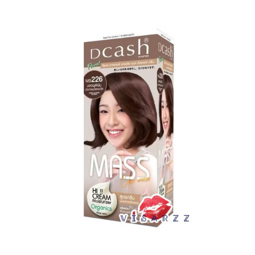 (MB226 บลอนด์เข้มประกายน้ำตาล) Dcash Master Floral Mass Color Cream ดีแคช มาสเตอร์ ฟลอรัล แมส คัลเลอร์ ครีม ครีมย้อมสีผม สีเด่นชัด ไม่แสบหนังศีรษะ