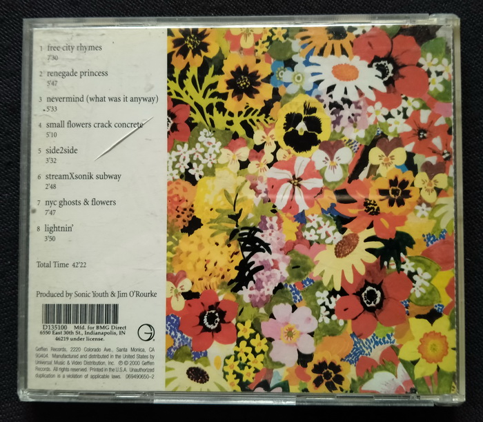 CD Sonic Youth : NYC Ghosts & Flowers