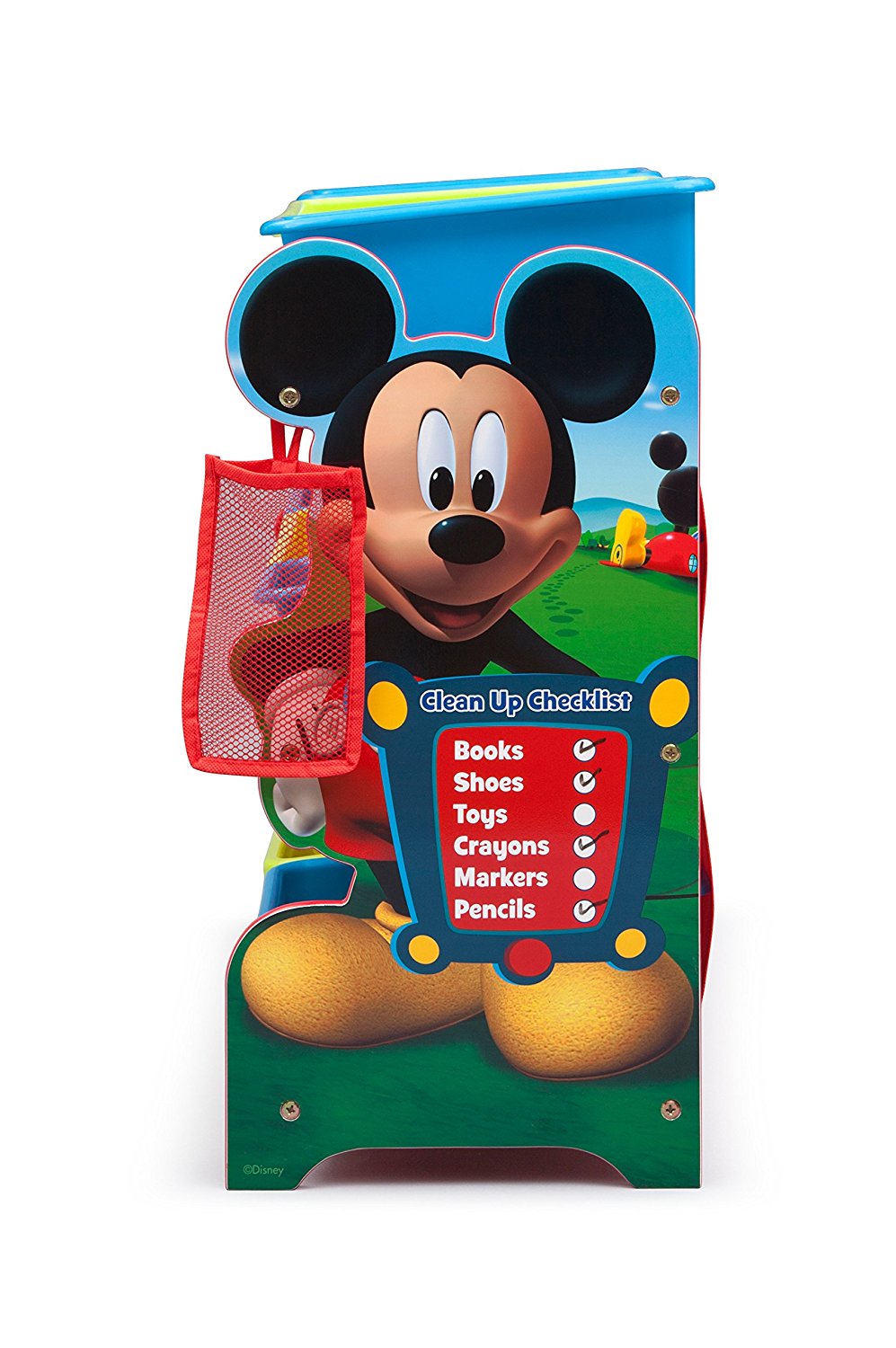 ชั้นเก็บของไม้พร้อมกระบะพลาสติก Delta Children Plastic 9 Bin Organizer (Disney Mickey Mouse)