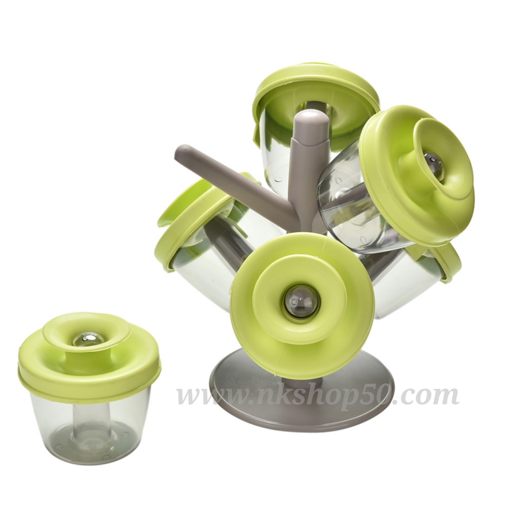 ชุดกระปุกเก็บเครื่องปรุงPop-Up Spice Rack
