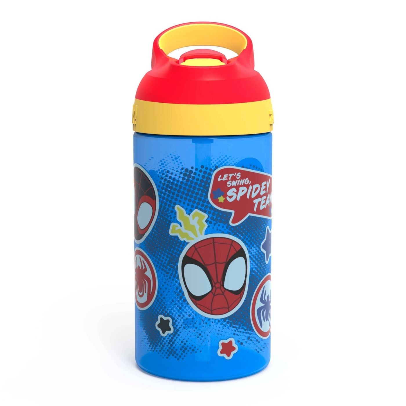 กระติกน้ำพร้อมหลอดดื่มสำหรับเด็ก Zak! Spider-Man 16 Oz. Water Bottle (2-Pack)