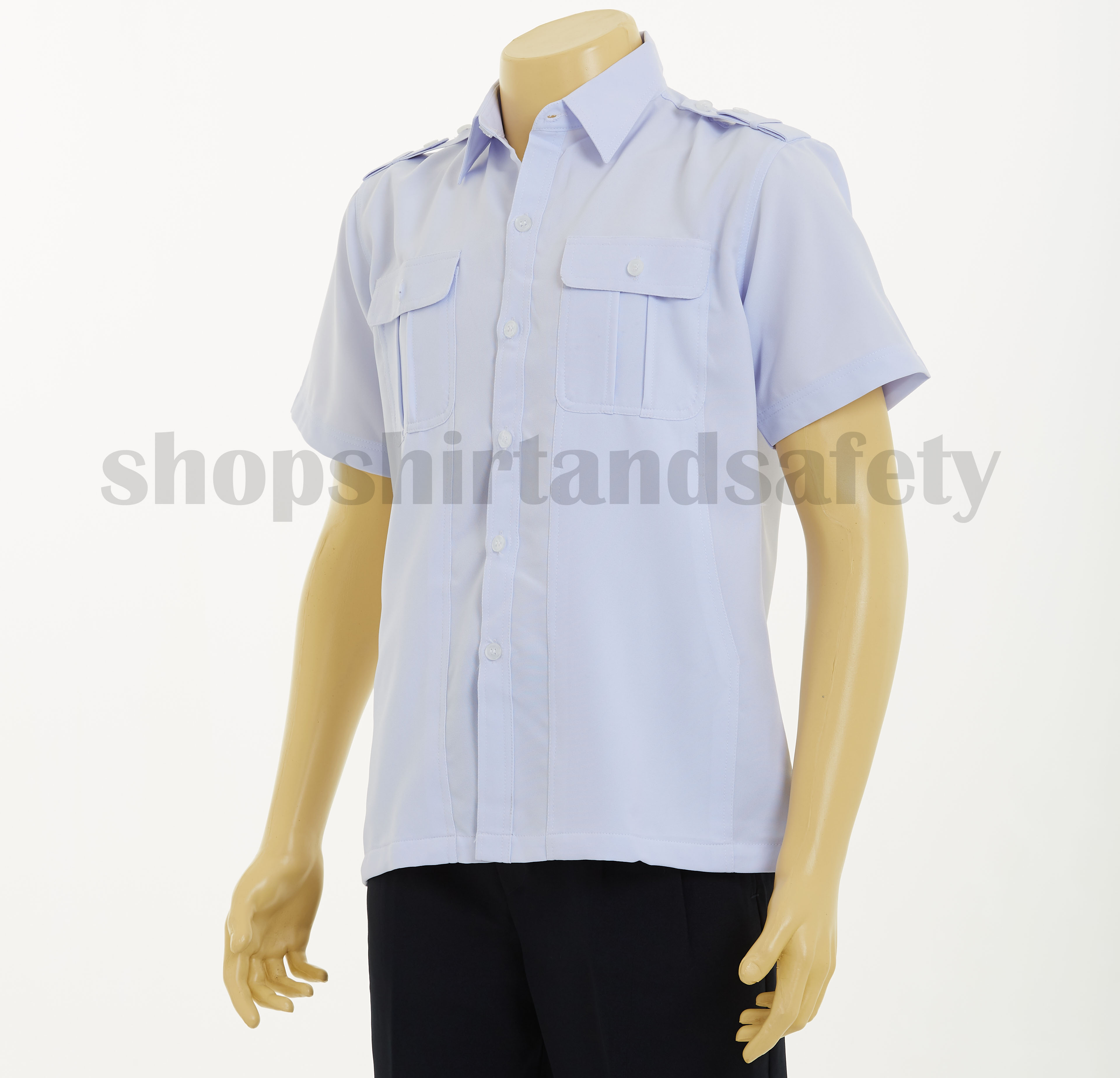 เสื้อซาฟารีสีขาว(เฉพาะเสื้อ)