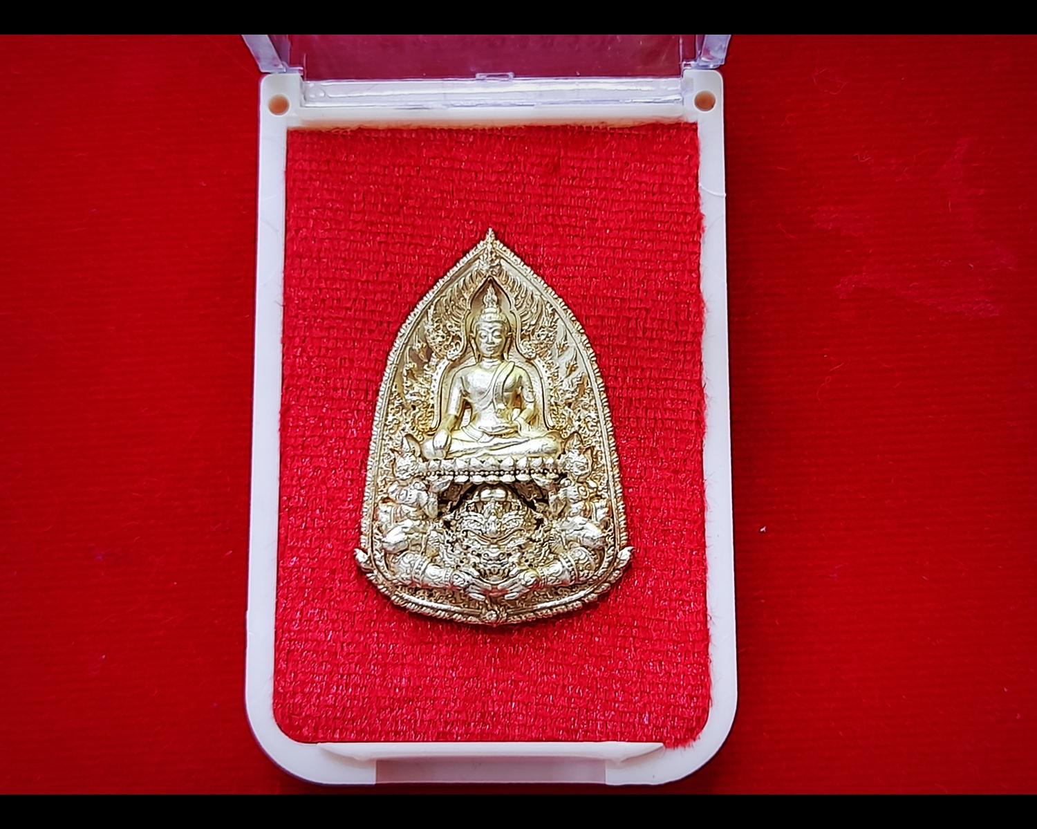 เหรียญสมเด็จองค์ปฐม ปางประทับพระราหู(พร้อมทั้งบริวารยักษ์คนถรรพ์) เนื้อทองเหลือง ปี2564 #รับประกันแท้ - หลวงพ่อเล็ก วัดท่าขนุน