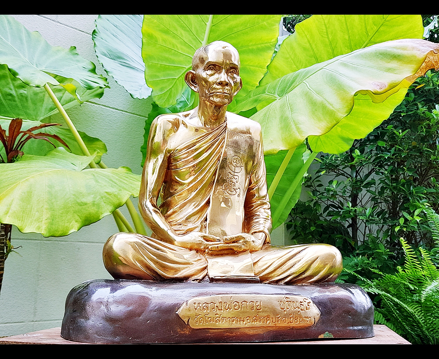 รูปหล่อ หลวงพ่อกวย วัดโฆสิตาราม(วัดบ้านแค) จ.ชัยนาท เนื้อโลหะชนวนแรงครู ปี2560 (จำนวนจัดสร้างเพียง 19องค์ ที่ระลึกชาตกาล112 ปี) - (ขนาดบูชา องค์ใหญ่(หน้าตัก12นิ้ว)) #ปลุกเสกแล้ว #รับประกันแท้