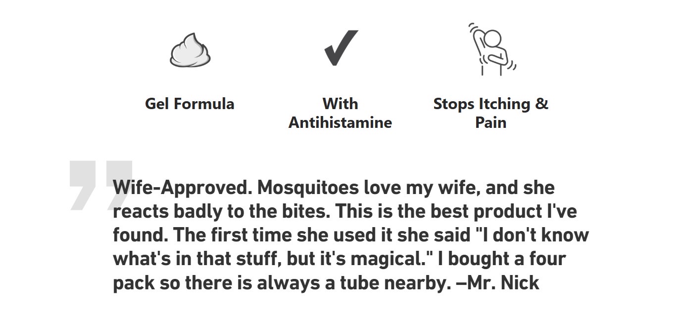 เจลบรรเทาอาการคันจากแมลงสัตว์กัดต่อย After Bite Outdoor Itch Relieving Gel