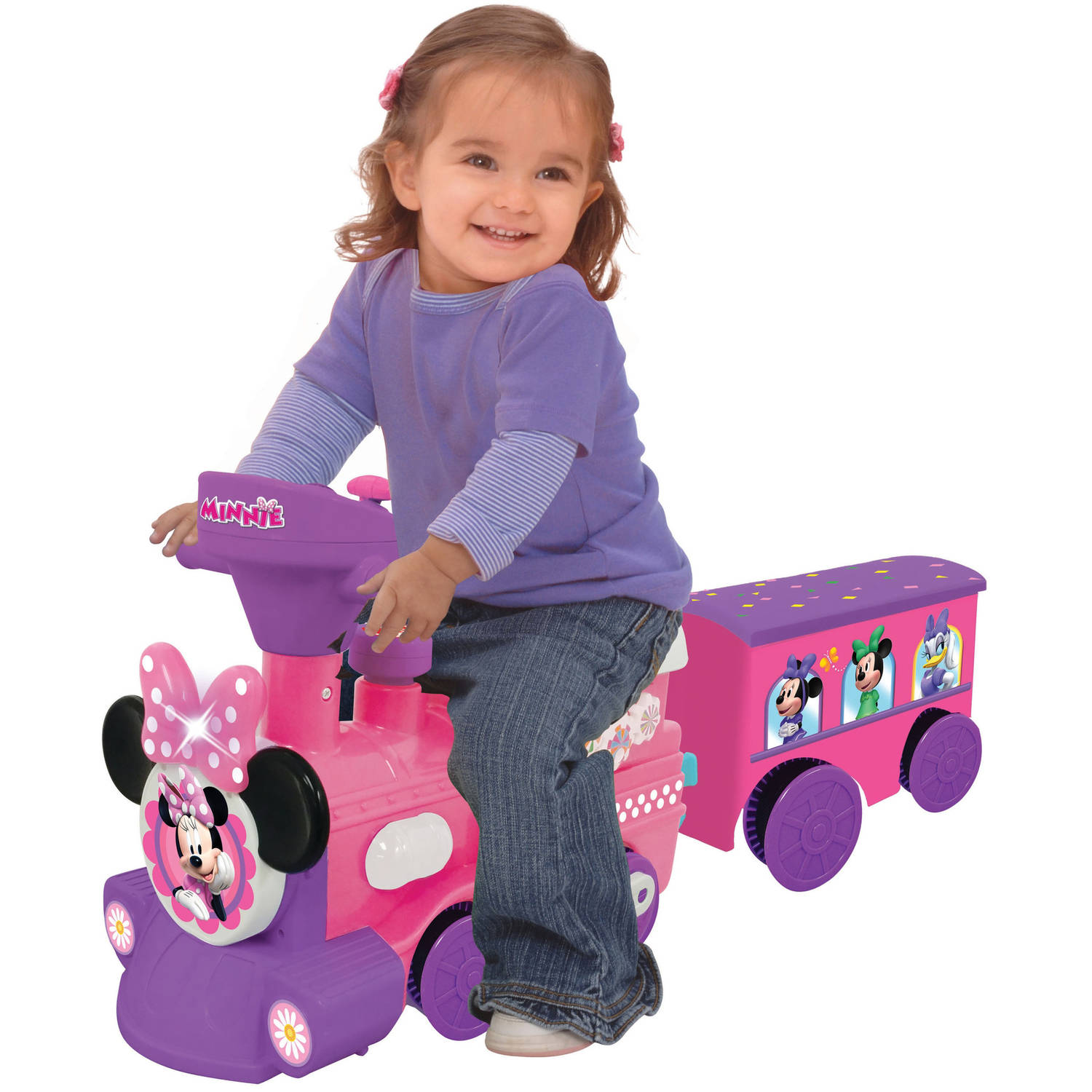 รถไฟแบตเตอรี่พร้อมรางแสนสนุก Kiddieland Motorized Choo Choo Train with Tracks (Minnie Mouse)