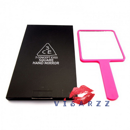 3CE Square Hand Mirror # Pink กระจกเหลี่ยมสุดน่ารัก ฮอตฮิตสุดเวลานี้ค่ะ