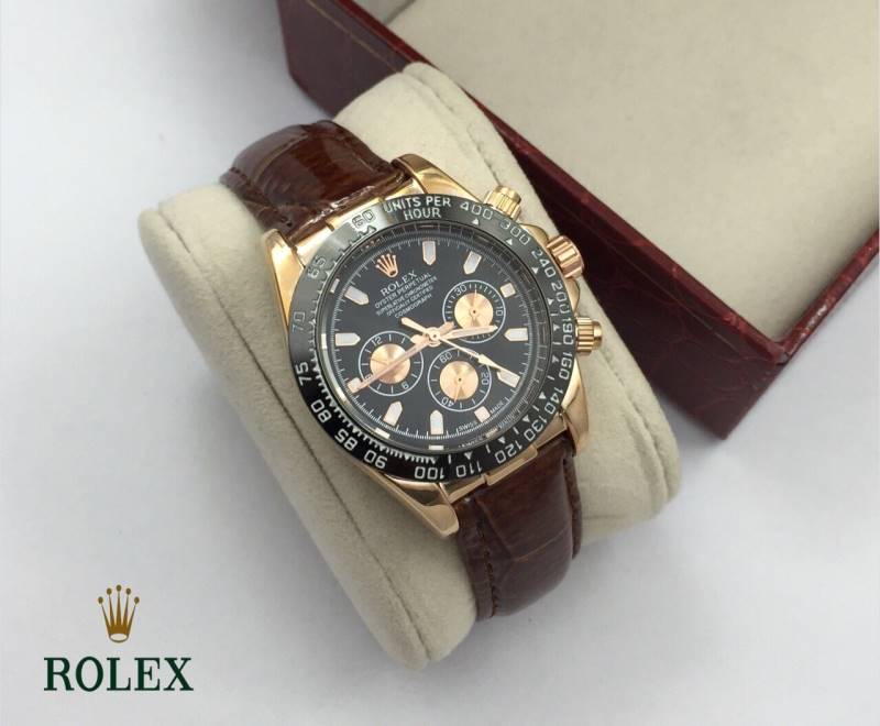 นาฬิกา Rolex สี Pink Gold สายหนังสีน้ำตาล สวยในแบบที่คุณชอบ