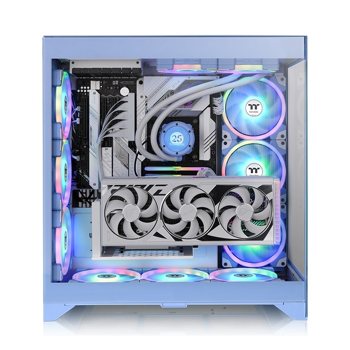 พร้อมส่ง CASE THERMALTAKE CTE E600 MX T500 C700 E-ATX Black Snow Hydrangea Blue Mid Tower Chassis