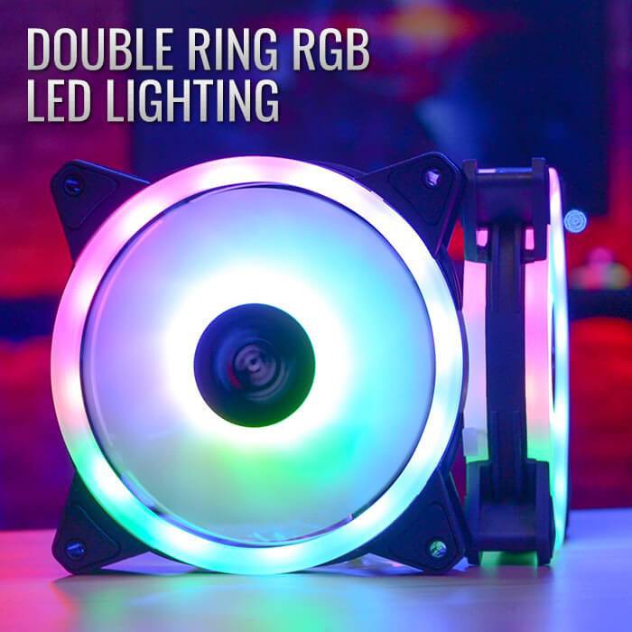 FAN CASE AeroCool Duo 12 Lite 12CM RGB PC FAN #พัดลมระบายความร้อน