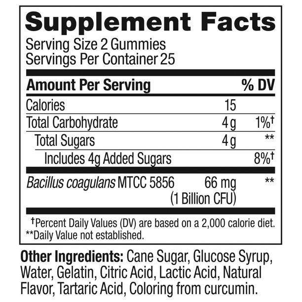 โพรไบโอติกชนิดกัมมี่สำหรับผู้ใหญ่ OLLY PROBIOTIC Immune & Digestive Health Gummies