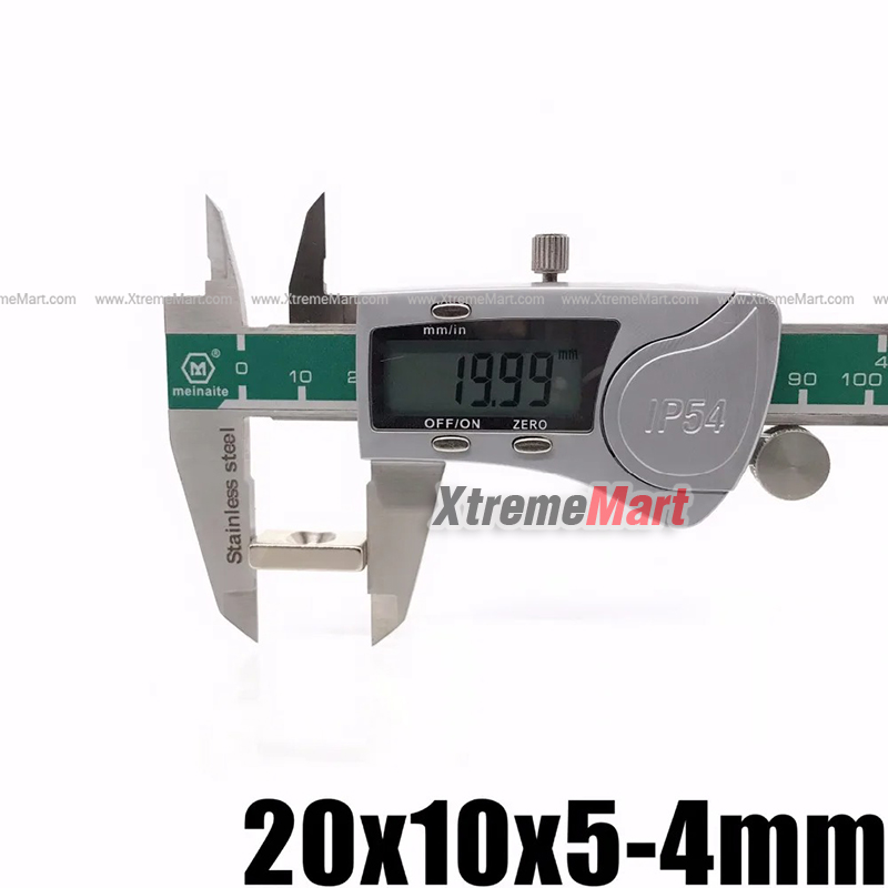 แม่เหล็กมีรูทรงเหลี่ยม เอนกประสงค์ 20*10*5 Hole4mm Neodymium (ก้อนละ)