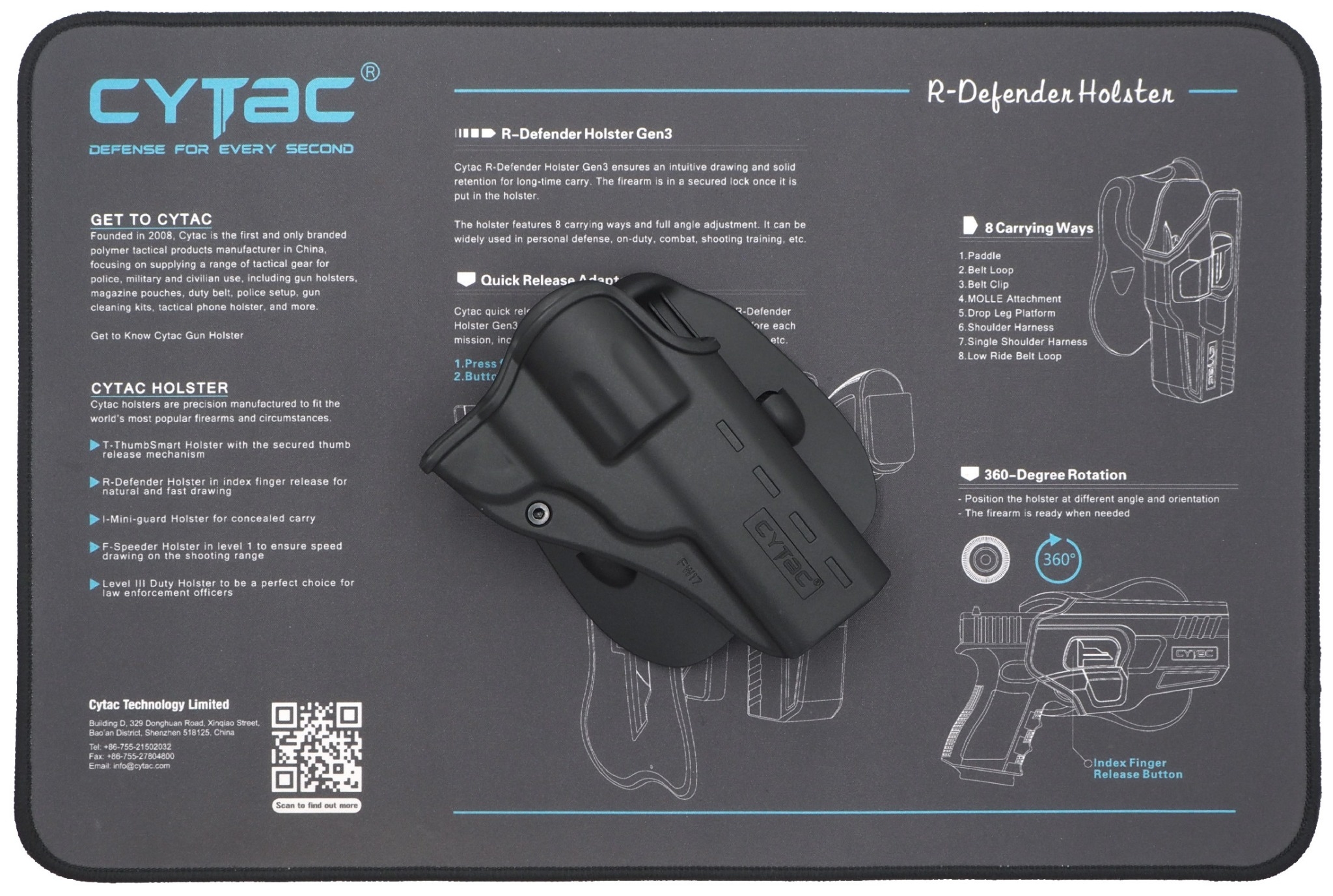 CYTAC thailand ซองพกนอกลูกโม่ 4" นิ้ว