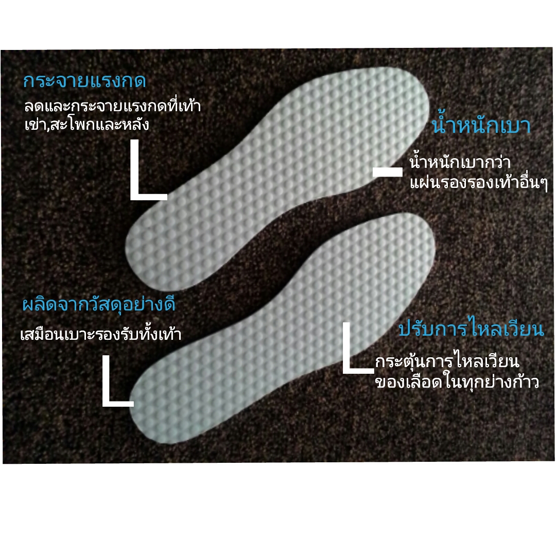 แผ่นรองรองเท้าเพื่อสุขภาพ