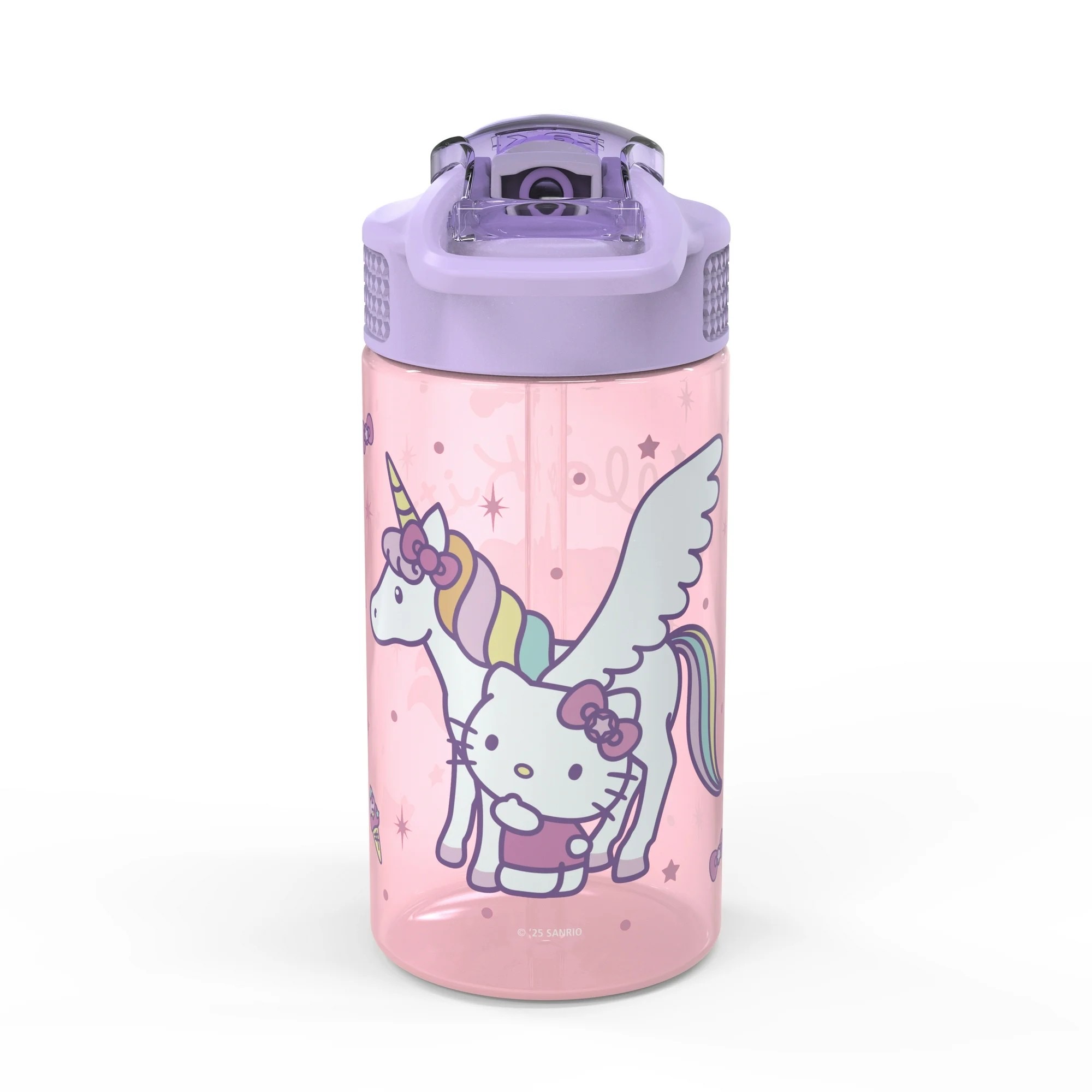 กระติกน้ำพร้อมหลอดดื่มสำหรับเด็ก Zak! Hello Kitty 16 Oz. Reusable Water Bottle with Straw