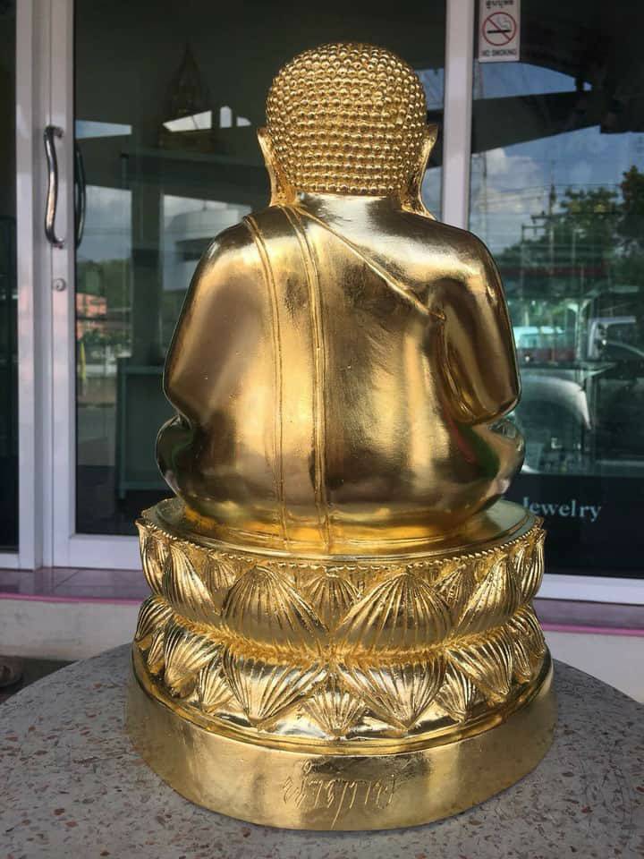 รูปหล่อ พระสังกัจจายน์ เนื้อทองเหลือง ปิดทองแท้ (หน้าตัก9นิ้ว)