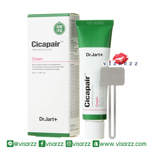 Dr Jart+ Cicapair Cream 50mL ครีมบำรุงผิวที่เข้าฟื้นฟูผิวแห้งและระคายเคือง อุดมคุณค่าจากแร่ธาตุและสารบำรุงจากธรรมชาติที่ช่วยเก็บกักความชุ่มชื่นไว้ใต้ผิว พร้อมช่วยให้ผิวแข็งแรงขึ้นอย่างต่อเนื่อง