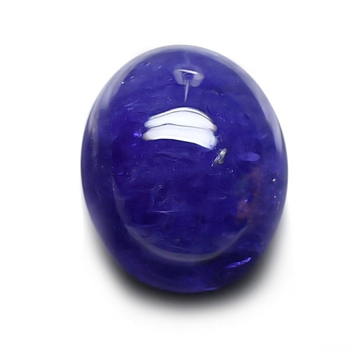 Rare Cabochon Blue Sapphire พลอยไพลินหลังเบี้ย รูปไข่ ขนาดใหญ่ หนัก 17.80 กะรัต สีน้ำเงิน สีสวย ไม่ติดดำ ความโค้งนูนสวย เจียระไนสวย