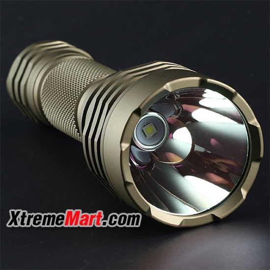 ไฟฉายพกพา Convoy C8+ XP-L HI V2 แสงเหลือง 3000K มี 8 โหมด 1100LM U4-7A LED Portable Flashlight (สีน้ำตาล)