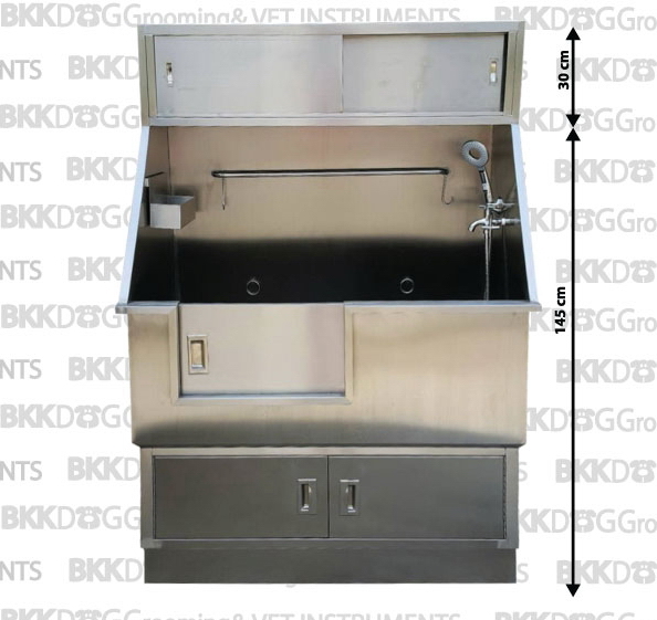 อ่างสแตนเลสพร้อมตู้ล่างเก็บของ Deluxe 2-drawers