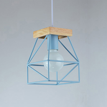 เฟลิก (Felix) โคมไฟเส้นลวดดัด หัวไม้ แขวนเพดาน โคมไฟขนาดเล็ก