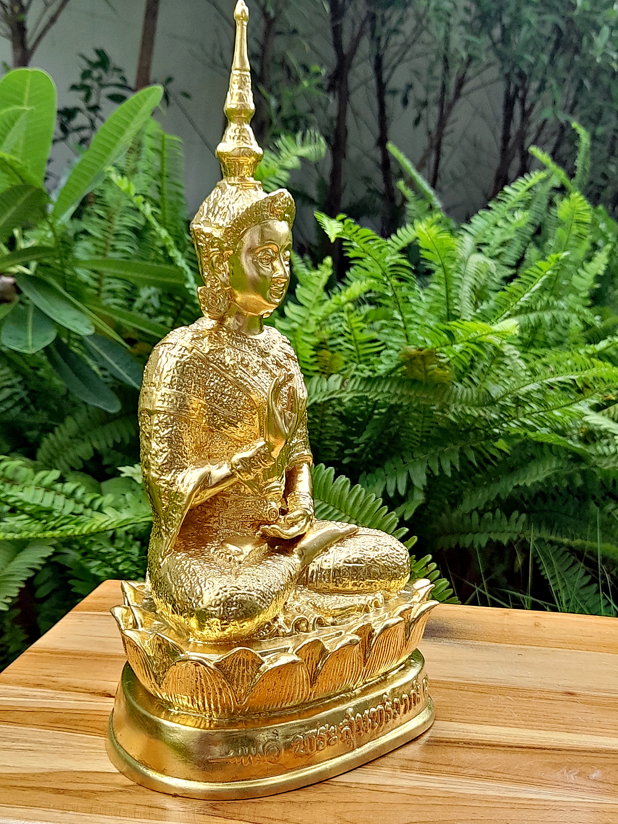 รูปหล่อ พระสุนทรีวาณี(พระสรัสวดี) วัดสุทัศน์ เนื้อทองเหลือง ปิดทองแท้ (ขนาดหน้าตัก5นิ้ว สูง12นิ้ว) #รับประกันแท้