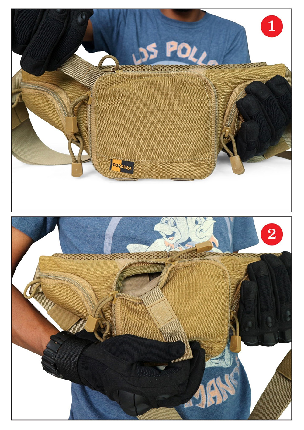 กระเป๋าคาดเอวซ่อนปืน A22 (K0420)