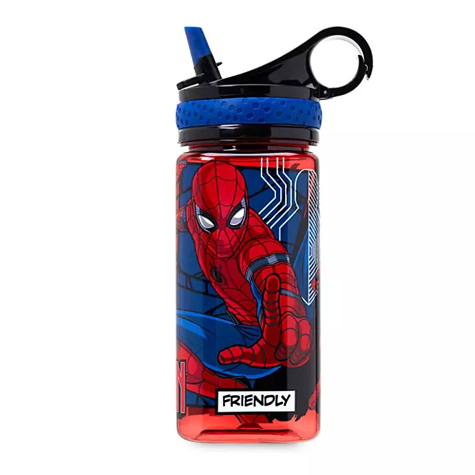 กระติกน้ำแบบหลอดดื่มสำหรับเด็ก Disney Spider-Man Water Bottle with Built-In Straw (2019)