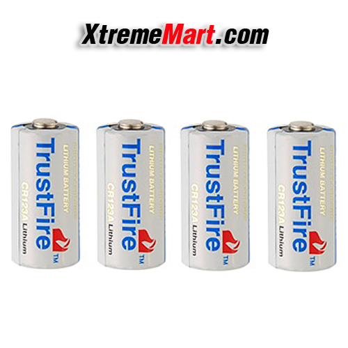 แบตเตอรี่ Lithium TrustFire CR123A 3.0V ชนิดไม่ชาร์จ Primary Lithium Batteries