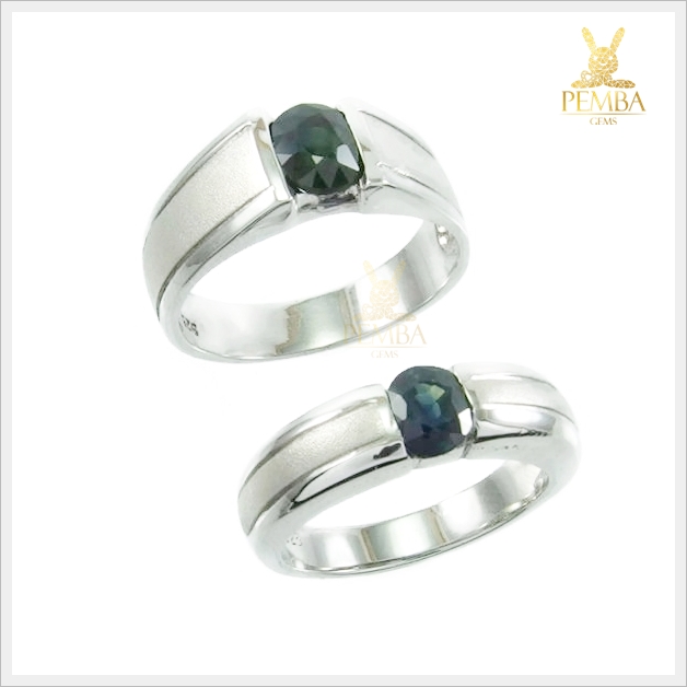 แหวนพลอยคู่รัก Ring of Love พลอยเขียวส่องแท้(มรกตจันท์)