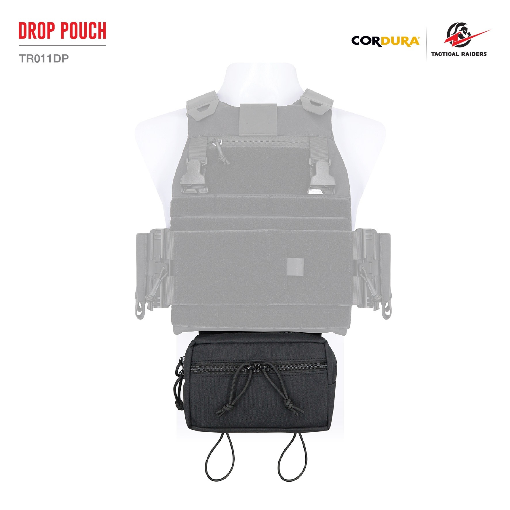 🇹🇭⫸ กระเป๋าติดเวส Drop Pouch [ TR011DP ] ( Tactical Rider )