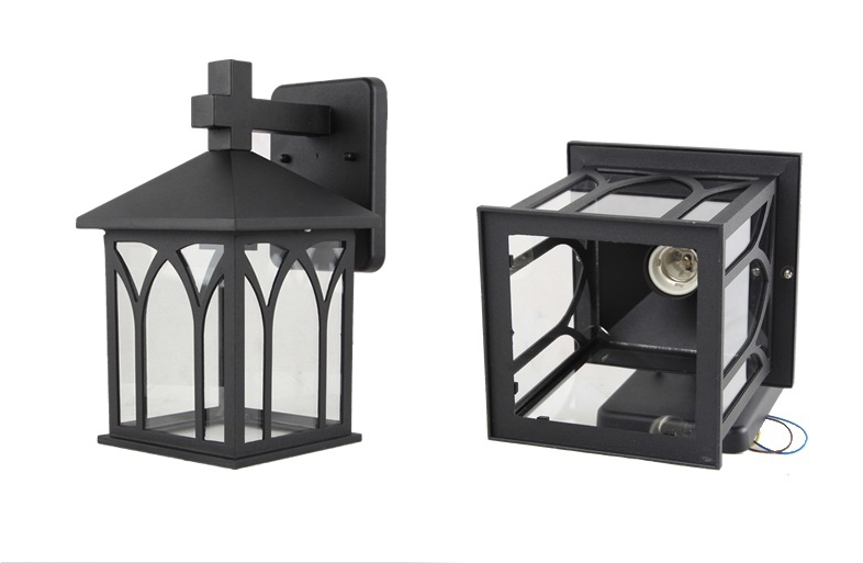 โคมไฟติดผนัง Continental สีดำ [ST-3608]