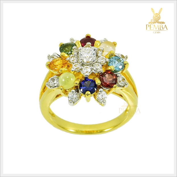 แหวนนพเก้าแท้ ทองแท้ เพชรแท้ เสริมมงคลชีวิตทุกด้าน(สอบถามราคาได้ค่ะ)