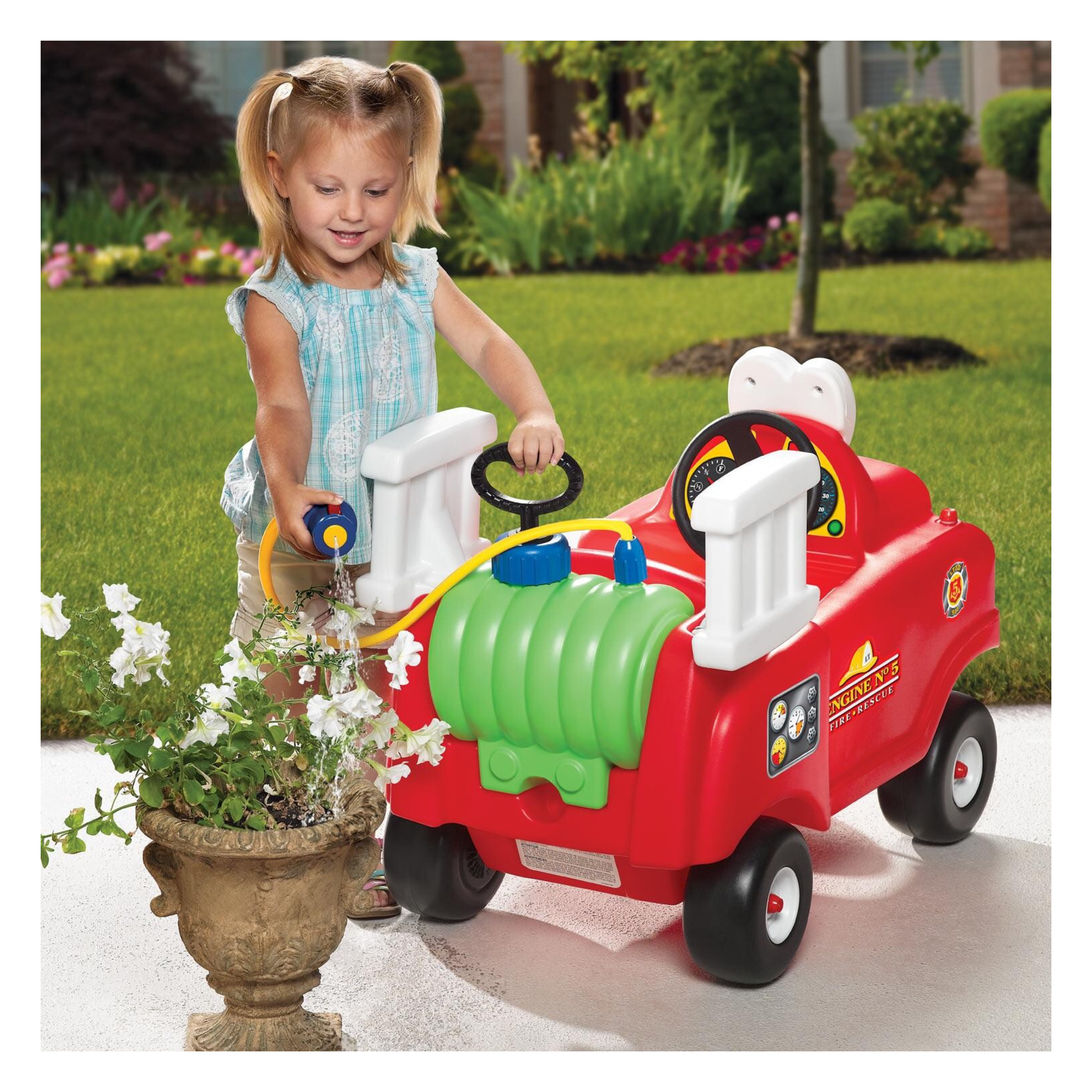 รถดับเพลิงขาไถพร้อมสายฉีดน้ำ Little Tikes Spray & Rescue Fire Truck