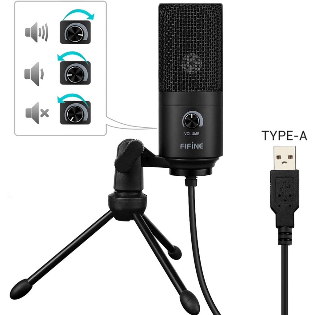 FIFINE K669 USB Microphone 20khz Condenser