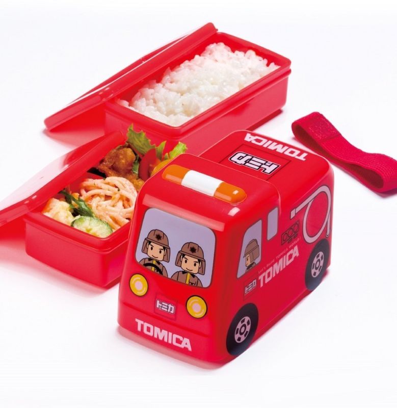 กล่องอาหารกลางวันและของว่าง Skater Tomica Bento Lunch Box (Fire Engine)