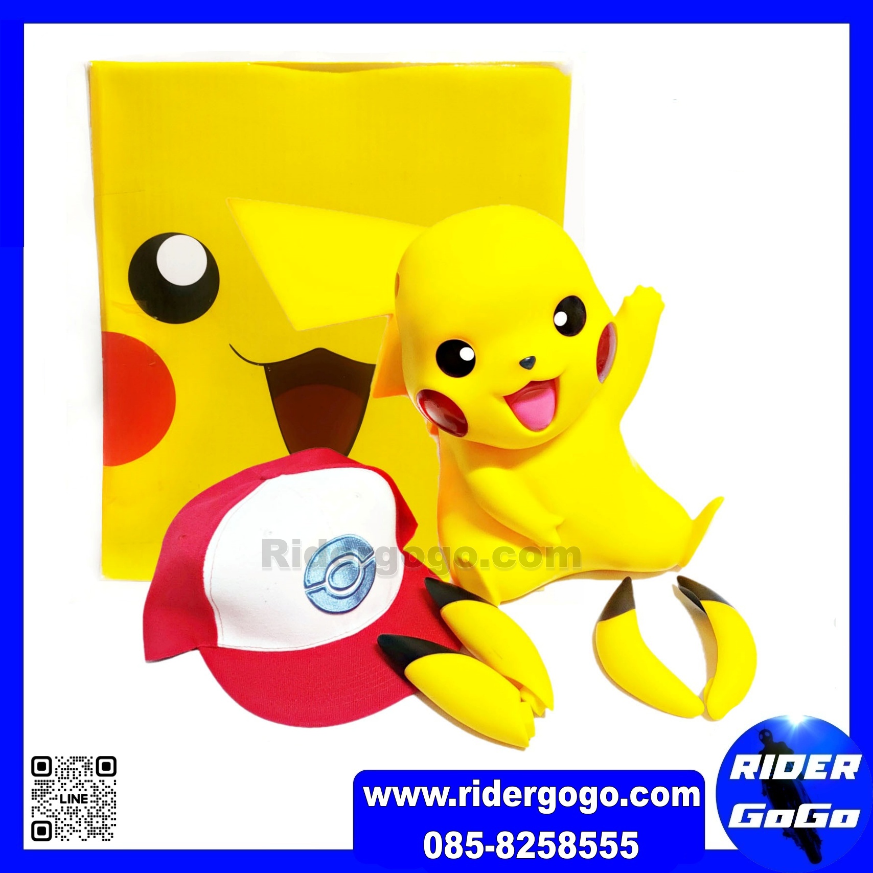 Model Pikachu Pokemon โมเดล โปเกมอน พิคาชู ตัวใหญ่ สูงประมาณ 30 ซม.