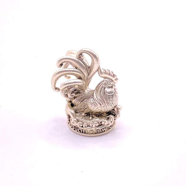 ไก่ฟ้าพญาเลี้ยง ไก่ฟ้ามหาเศรษฐี (เนื้อสัมฤทธิ์ชุบซาตินเงิน) หลวงตาน้อย สำนักสงฆ์ป่าปวงตึก หลวงปู่ศิลา (หลวงปู่มหาศิลา)