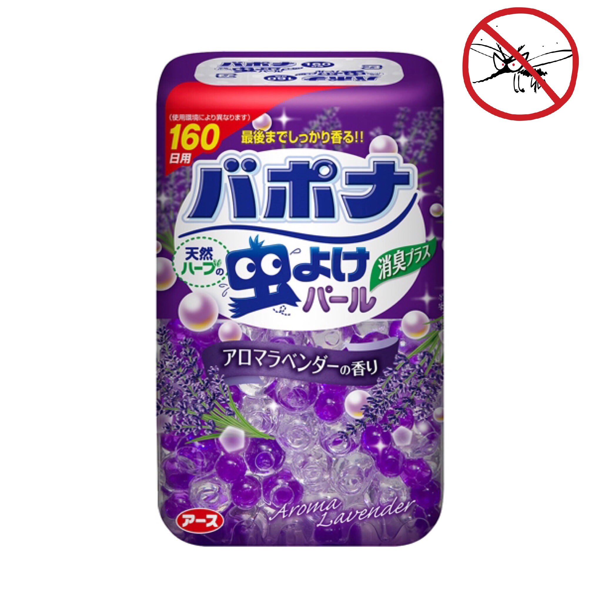 กระปุกหอมไล่ยุงและแมลงชนิดเม็ดเจลไข่มุก Bapona Insect Repellent Pearl (Aroma Lavender)