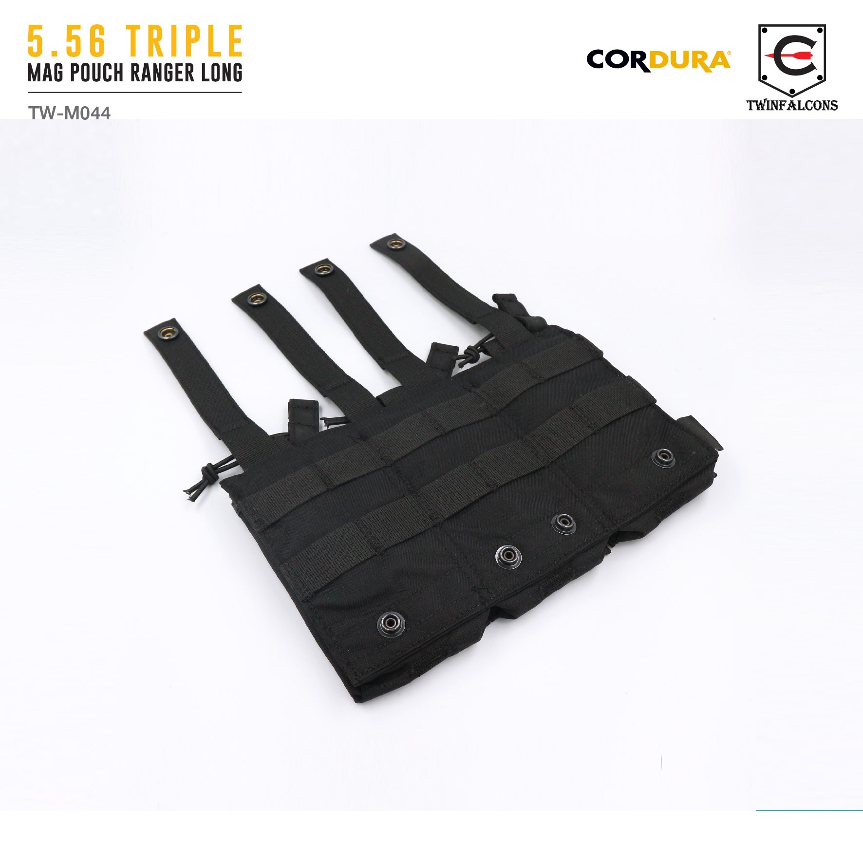 ซองแม็กกาซีน 5.56 Triple Mag Pouch Ranger Long ( Twinfalcons ) [ TW-M044 ] (K0730)
