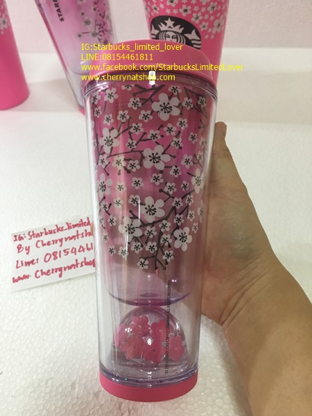 Starbucks Cold Cup Tumbler Sakura ลูกโลกดอกซากุระขยับได้ #ราคาเพียงใบละ 850 ค่ะ ขอสิทธิ์ขายให้ลูกค้าที่สะดวกโอนก่อน Saleรับปีใหม่ค่ะ
