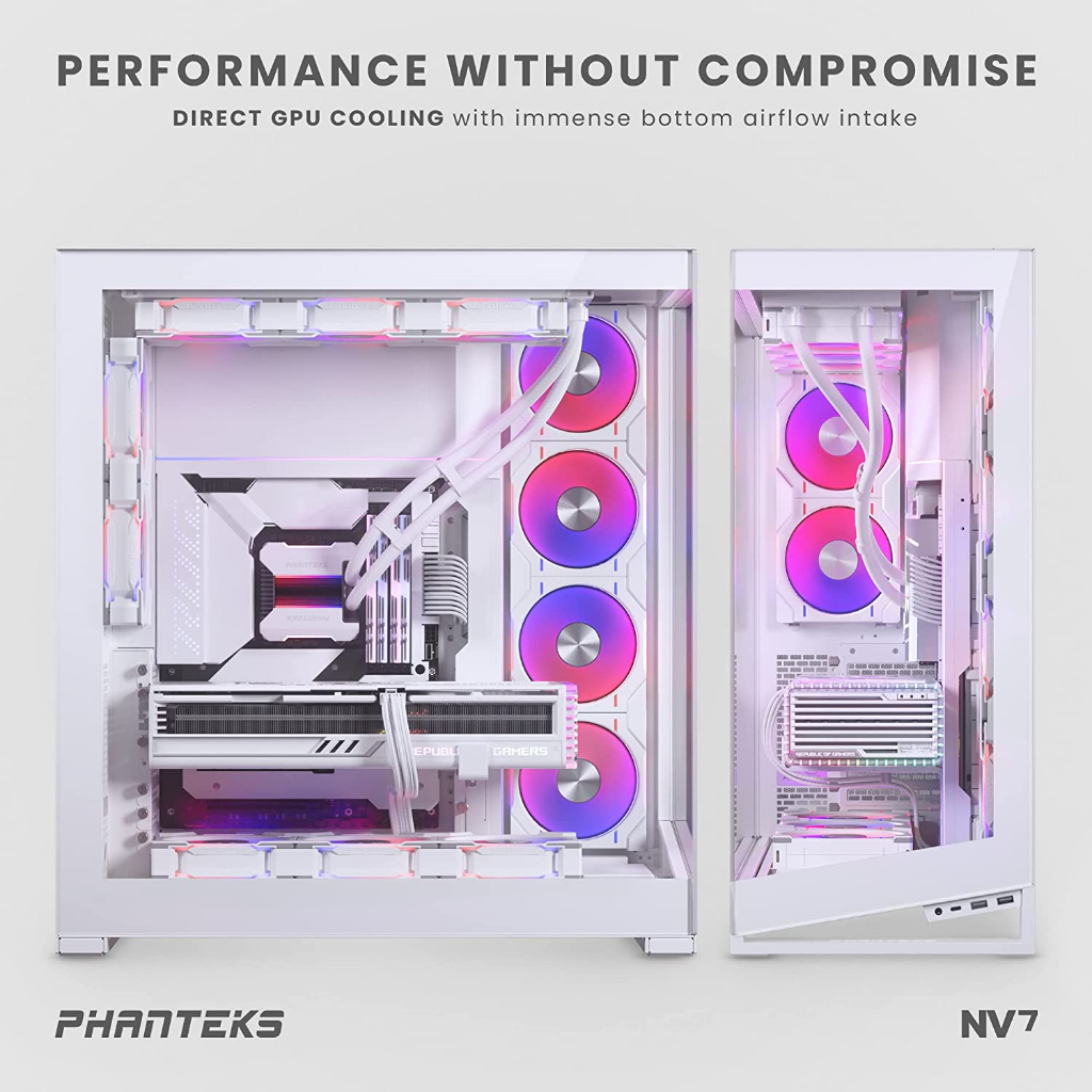 Phanteks (PH-NV723TG_DBK01) NV7 Showcase Full-Tower Chassis, High Airflow Performance