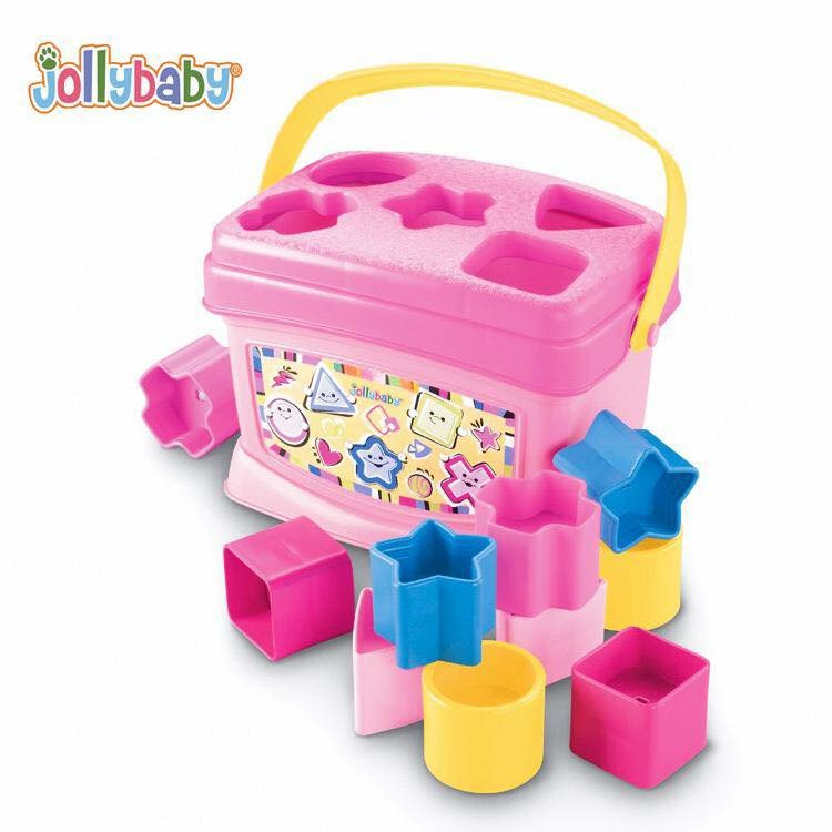 กล่องหยอดบล็อค Jolly Baby Lovely Baby's First Blocks (Pink)