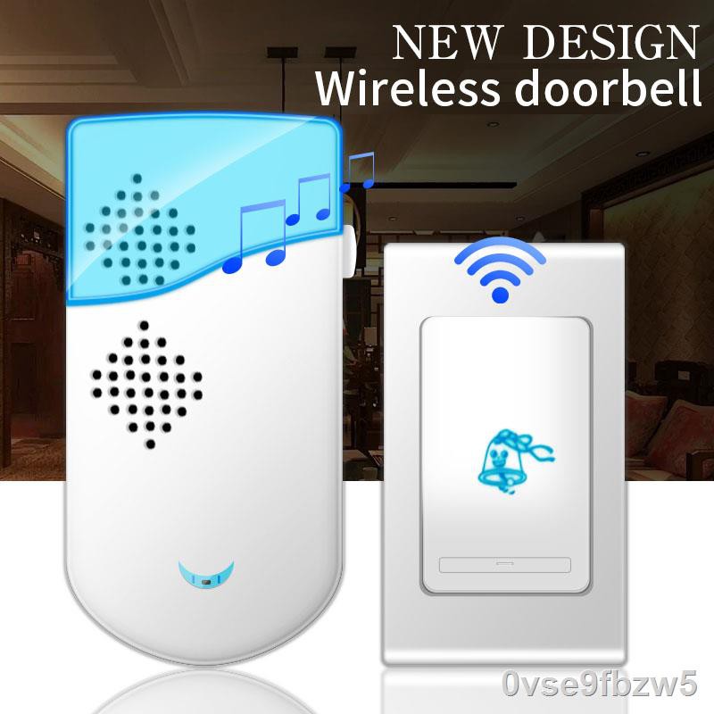 กริ่งไร้สาย 38เสียงใช้แบตเตอรี่ รัศมี40เมตร