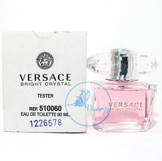 (กล่อง Tester ลด 60%) Versace Bright Crystal EDT 90 mL ตัว Top Versace หัวเพชร กลิ่นหอมหวานเย็นอ่อนๆเอามากๆ เหมาะกับผู้หญิงที่มีเสน่ห์มั่นใจ