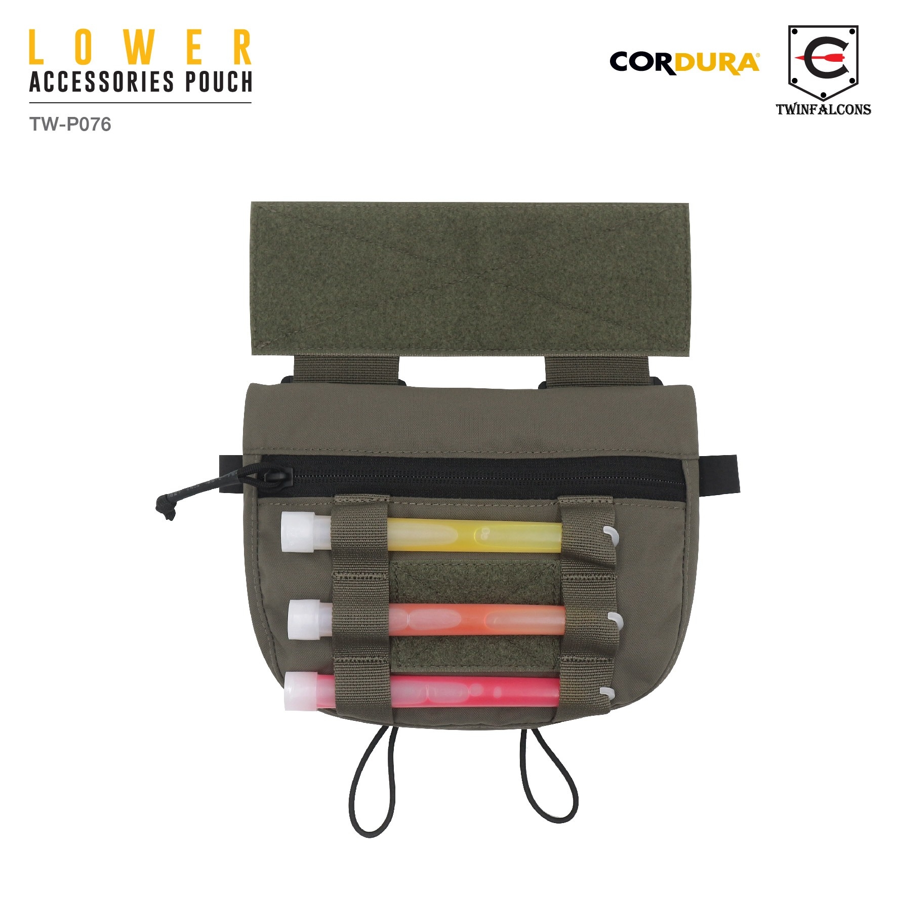 🇹🇭⫸ กระเป๋าเสริมติดเวส Lower Accessories Pouch ( Twinfalcons ) [ TW-P076 ]