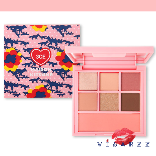 (# Freezing Step) 3CE Maison Kitsune Multi Color Palette อายชาโดว์พาเลทคอลเลคชั่นซากุระฟรุ้งฟริ้งรับฤดูใบไม้ผลิที่กำลังเบ่งบาน
