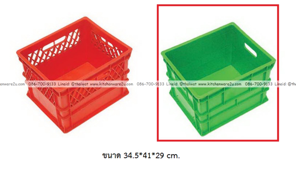 P08813 ลังทึบเอนกประสงค์ (34.5*41*29 cm) หนา เกรดเอ No.8021 (ราคาขายส่งต่อ 6 ใบ:เฉลี่ย 325 บต่อใบ)