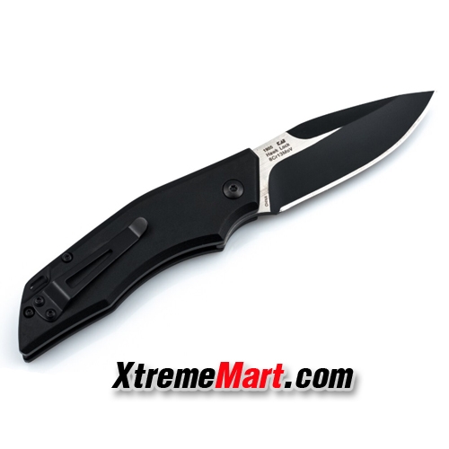 มีดพับ Kershaw 1905 Hawk Lock Drop Point Blade Black Aluminum Folding Knife